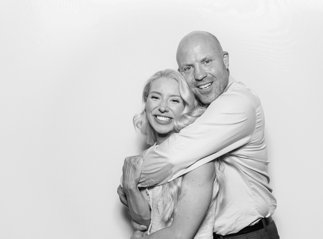 b&w photo booth prints, for a kardashian style photo booth at armada house in bristol with mad hat photo booth rental