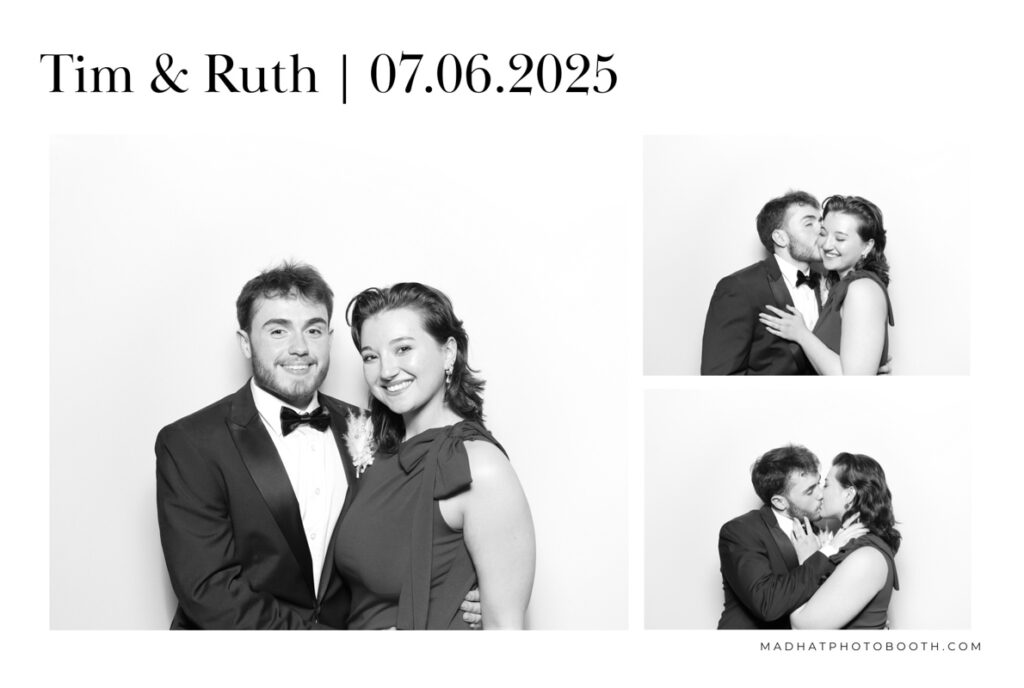 large prints for a b&w kardashian style event in Bristol, with Mad Hat Photo Booth rental