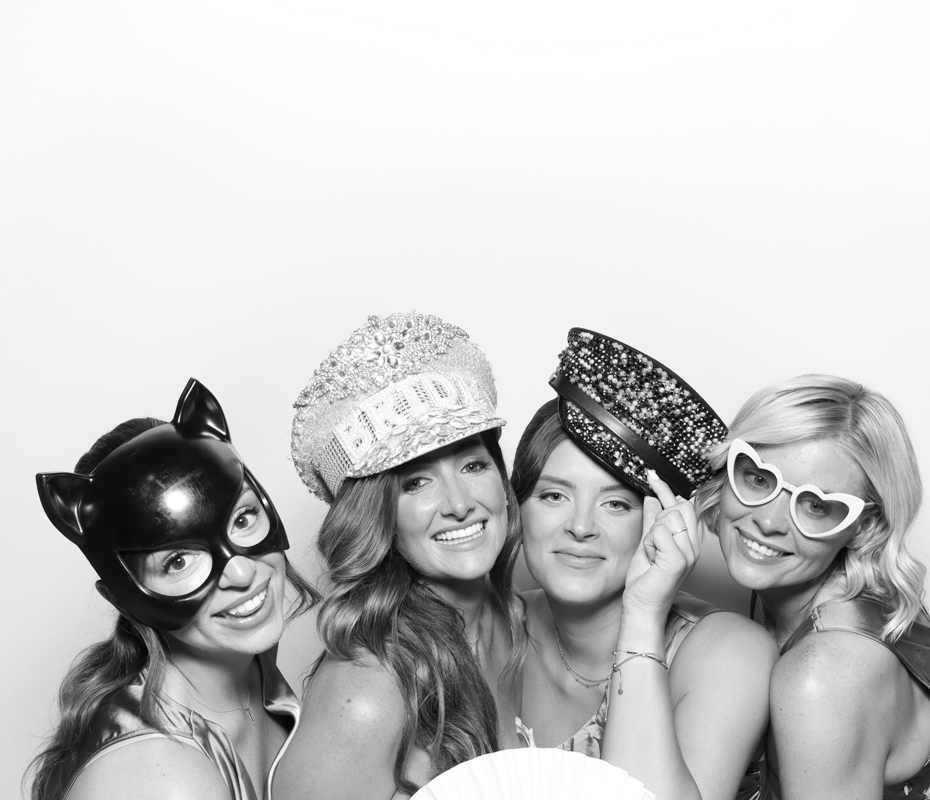 guests posing for a kardashian style party entertainment in Cirencester for weddings, corporate events and parties
