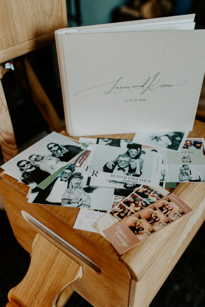 examples of prints of different sizes for photo booth parties and events
